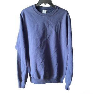 New Royal Blue Port & Company Essential Fleece Crewneck Sweatshirt Size Medium